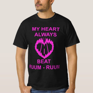 T-SHIRT MY HEART ALWAYS BEAT RUUM-RUUM PINK 2026