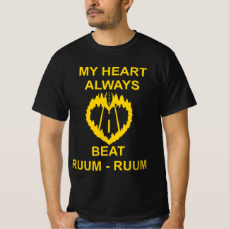 T-SHIRT MY HEART ALWAYS BEAT RUUM-RUUM YELLOW 2026