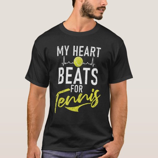 T-shirt My Heart Beats for Tennis (Devant)