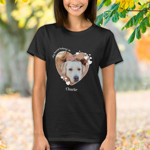 T-shirt My Heart Belongs To Pet Photo Dog Lover