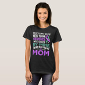 T-shirt My Heroes I Wear Purple For My Mom Heimer Awarenes (Devant entier)