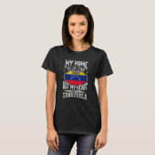T-shirt My Home is in the USA My Heart is From Venezuela V (Devant entier)