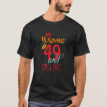 T-shirt My Husband Is 49 et Still Hot Funny 49th Birthday<br><div class="desc">My Husband Is 49 And Still Hot Funny 49th Birthday Designs.</div>