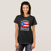 T-shirt My Husband Is Puerto Rican Nothing Scares Me Puert (Devant entier)