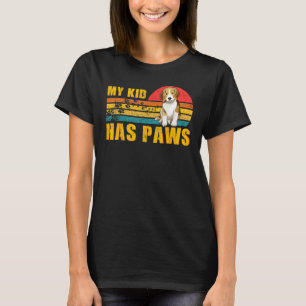 T-shirt My Kid a Paws Beagle chien drôle dire