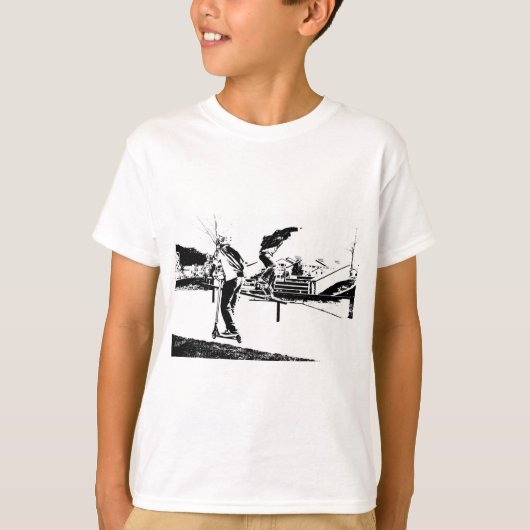 T-shirt My Life is Skateboard and Scootering (Devant)
