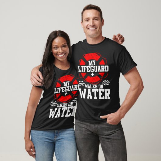 T-shirt My Lifeguard Walks on Water Christian Jesus Funn f (Unisexe)