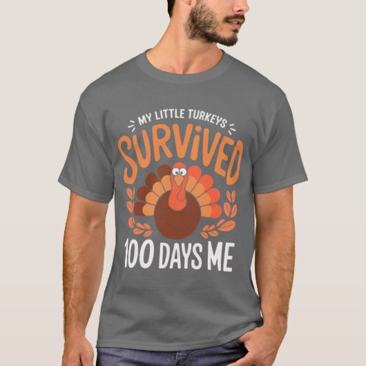 T-shirt My Little Survived 00 Days of Me Funny Parenting Q (Devant)