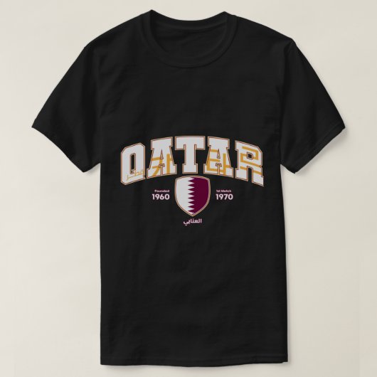 T-shirt My Love Qatar. (Design devant)
