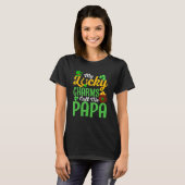T-shirt My Lucky Charms Call Me Papa Happy St Patricks Day (Devant entier)