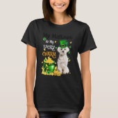 T-shirt My Maltese Is My Lucky Charm Cute Dog Patricks Day (Devant)