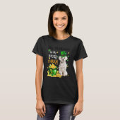 T-shirt My Maltese Is My Lucky Charm Cute Dog Patricks Day (Devant entier)