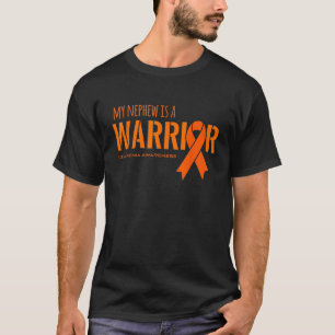 T-shirt My Nephew est un guerrier Leucémie Cancer Awarenes