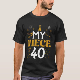 T-shirt My Niece Is 40 40th Birthday 1985 40 Years Nie