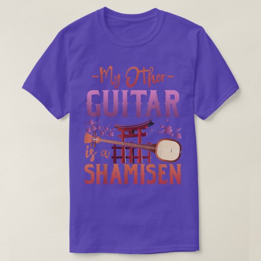 T-shirt My Other Guitar Is A Shamisen (Design devant)