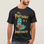T-shirt My Patronus Is A Bookworm - Funny Book Lover Cadea (Devant)
