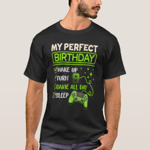 T-shirt My Perfect Day Jeux Vidéo Jeu 9e anniversaire Bo