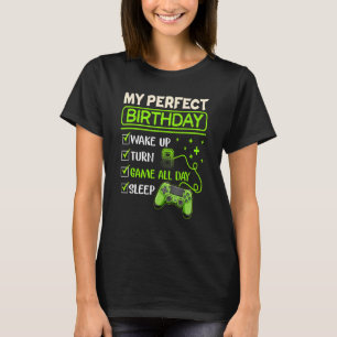 T-shirt My Perfect Day Jeux Vidéo Jeu 9e anniversaire Bo