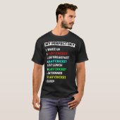 T-shirt My Perfect Day Play Cricket for Men (Devant entier)
