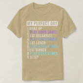T-shirt My Perfect Day Video Games Drôle Amoureux des jeux (Design devant)