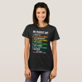 T-shirt My Perfect Day Video Games Video Gamer Retro 1 (Devant entier)