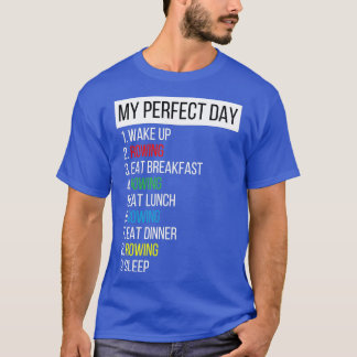 T-shirt My Perfect Day wake up Aviron déjeuner déjeuner dî