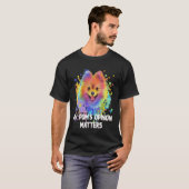 T-shirt My Poms Opinion Matters Pomeranian Humor Pom Pom (Devant entier)