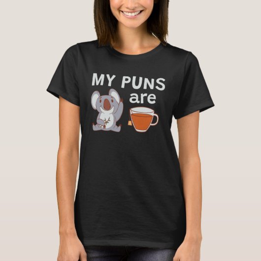 T-shirt My Puns Are Koala Teas (Devant)