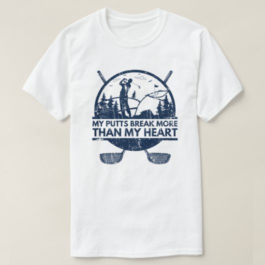 T-shirt My Putts Bref Plus Drôle Cadeaux De Golf (Design devant)