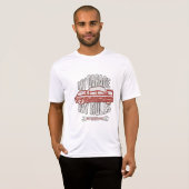 T-shirt My Rules Classic Red Car Retro Mechanic (Devant entier)