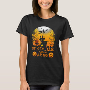 T-shirt My Shelter Rides Shotgun Halloween Citrouille Vint