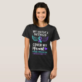 T-shirt My Sister's Wings Cover Heart Suicide Awareness Ri (Devant entier)