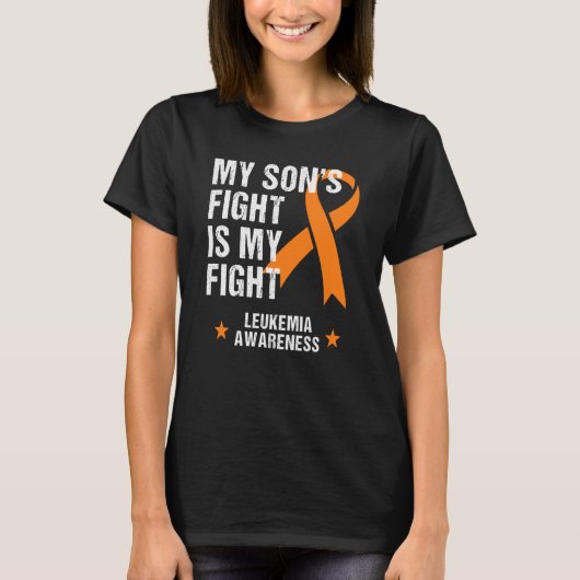 T-shirt My Son's Fight is My Fight Leukemia Awareness (Devant)