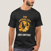 T-shirt My Sphynx Cat Rides Shotgun Effrayant Halloween 20 (Devant)