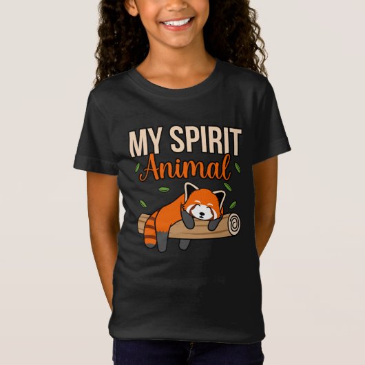 T-Shirt My Spirit Animal Red Pandas Cute Pet Panda Lover G (Devant)