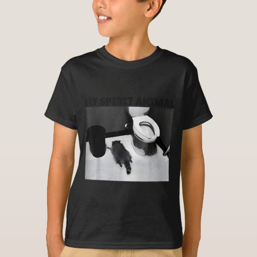 T-shirt My Srit Animal Funny Drunk Raccoon Meme (Devant)