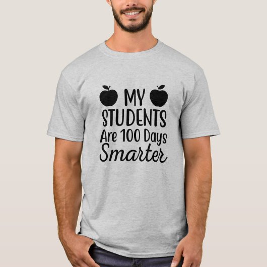 T-shirt My Students Are 100 Days Smarter  (Devant)