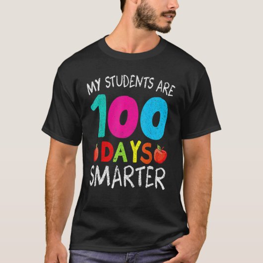 T-shirt My Students Are 100 Days Smarter Happy 100th Day O (Devant)
