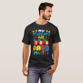 T-shirt My Students Are 100 Days Smarter Teacher and Stud (Devant entier)