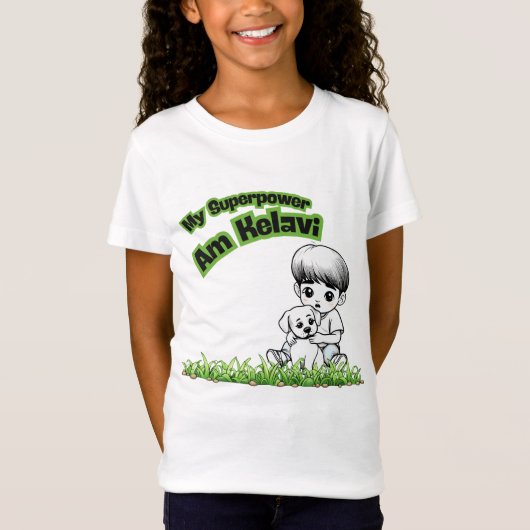 T-Shirt My Superpower: Am Kelavi! Kids' Tee (Devant)