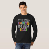 T-shirt my teacher survived 100 days of me (Devant entier)