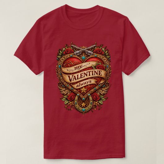 T-shirt My valentine  (Design devant)