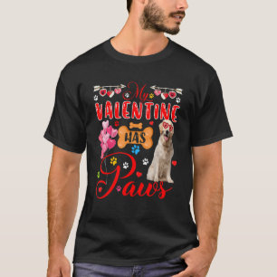 T-shirt My Valentine Has Paws Labrador Retriever Sunglasse