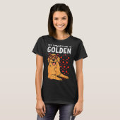 T-shirt My Valentine Is Golden Retriever Valentines Day Pe (Devant entier)