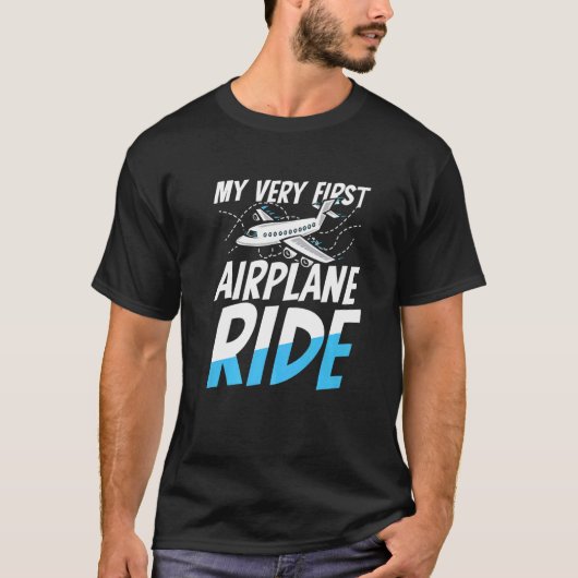 T-shirt My Very First Airplane Ride for a Airline Passenge (Devant)
