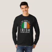 T-shirt My Wife Is Irish Nothing Scares Me Irish Wife Flag (Devant entier)