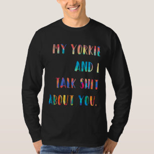 T-shirt My Yorkshire Terrier Parlez De Vous Style Rétro P