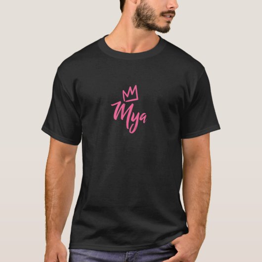 T-shirt Mya La Reine / Couronne Rose (Devant)