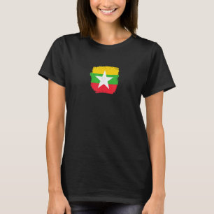 T-shirt Myanmar Fière du drapeau birman