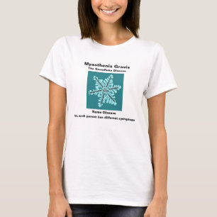 T-shirt Myasthénie gravis la maladie de flocon de neige -